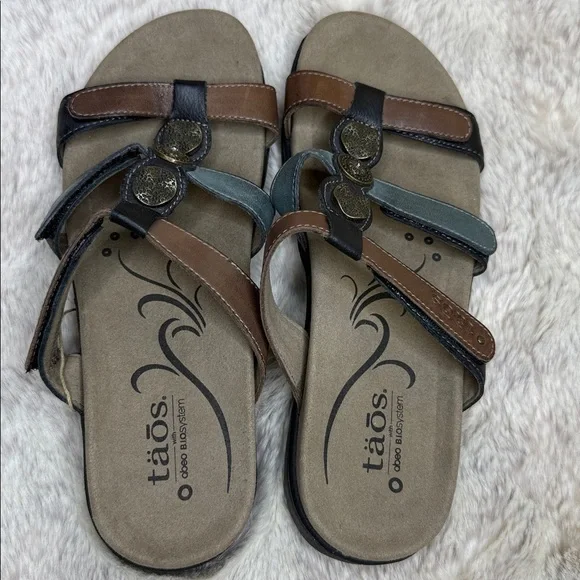 Taos Footwear Brown and Black Sandals - Picture 11 of 11